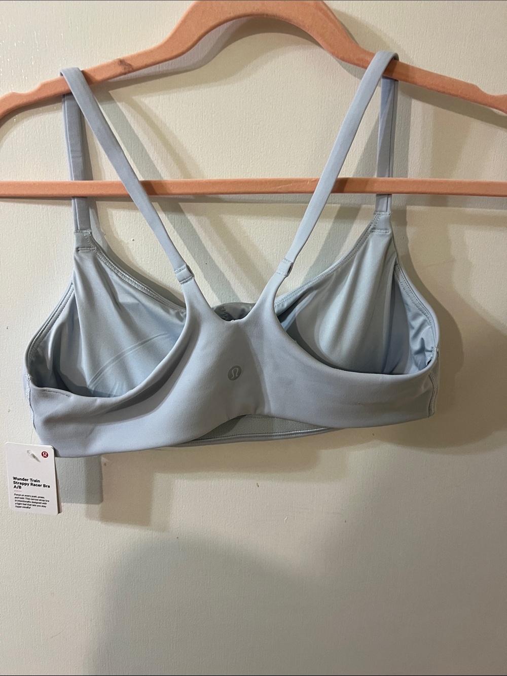 Lululemon Wunder Train Strappy Racer Bra, Stretch Blue, Size 10, A/B Cup NWT - Picture 4 of 10